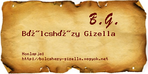 Bölcsházy Gizella névjegykártya